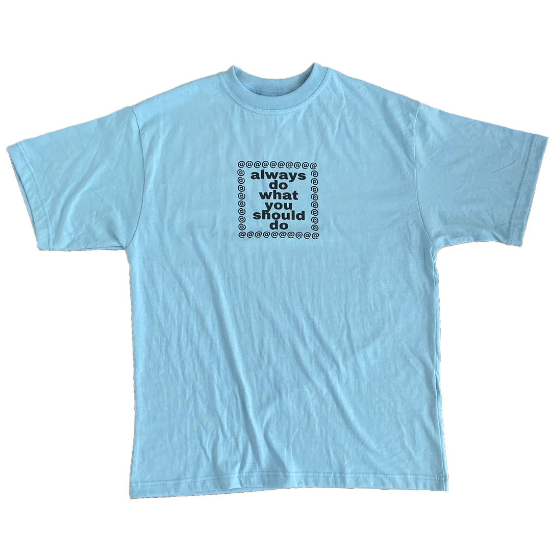 adwysd logo tshirt - baby blue