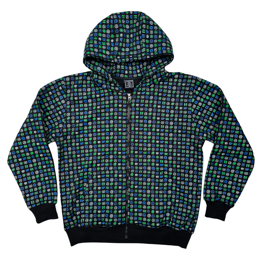 all over print @ zip up hoodie