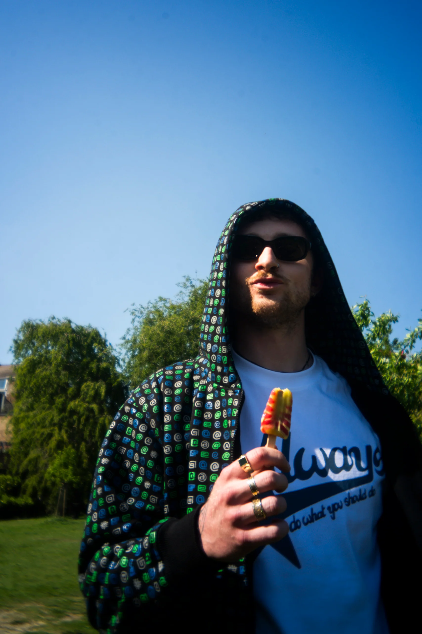 all over print @ zip up hoodie - Image 4