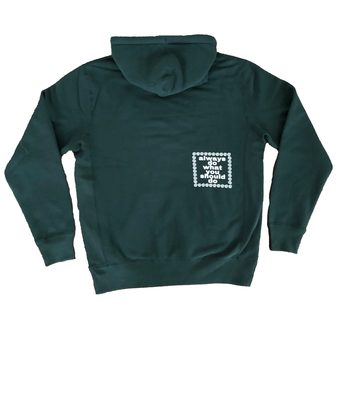 white puff @sun green hoodie - Image 2