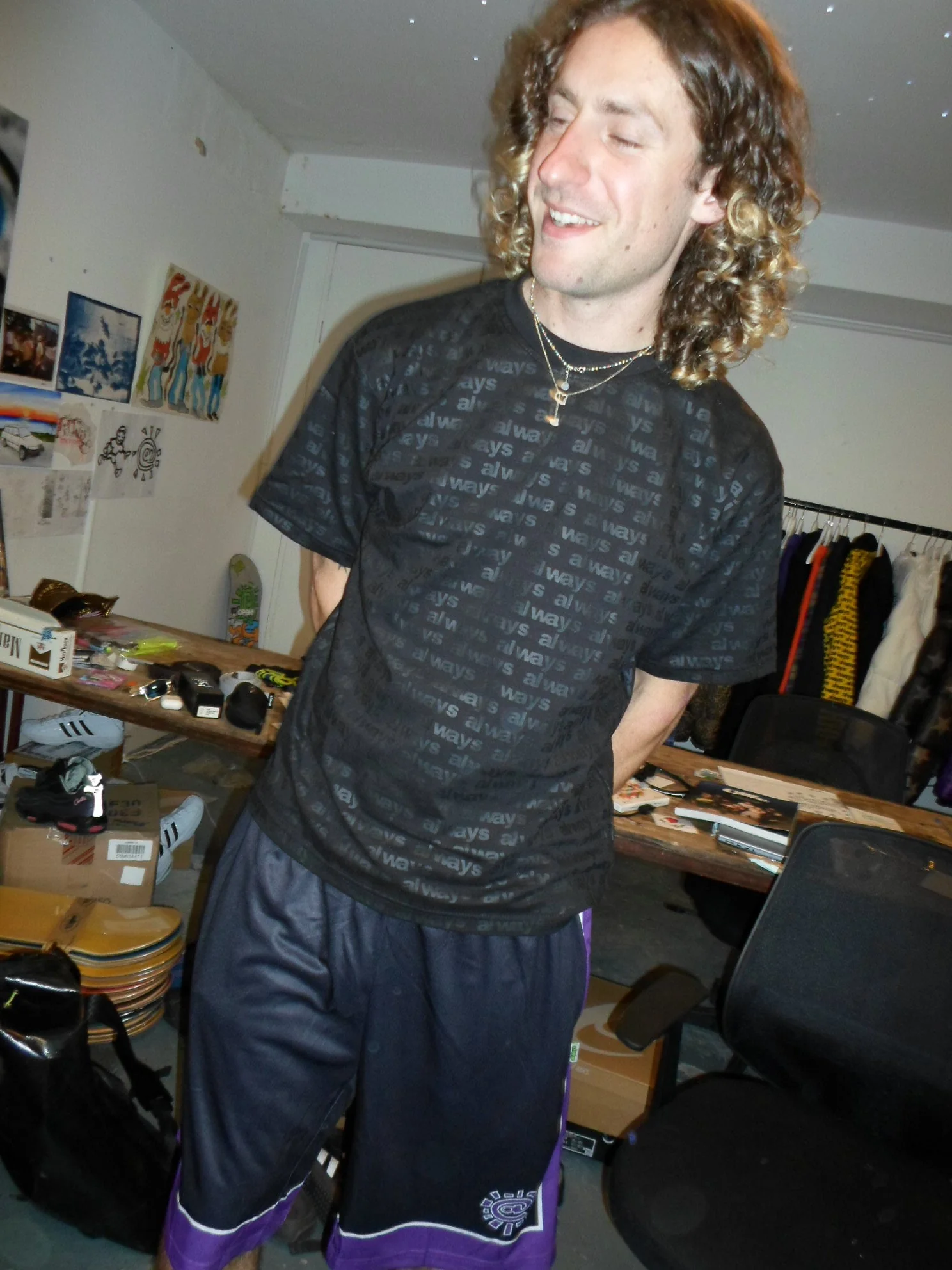 always all over print tshirt - black/black - Image 3