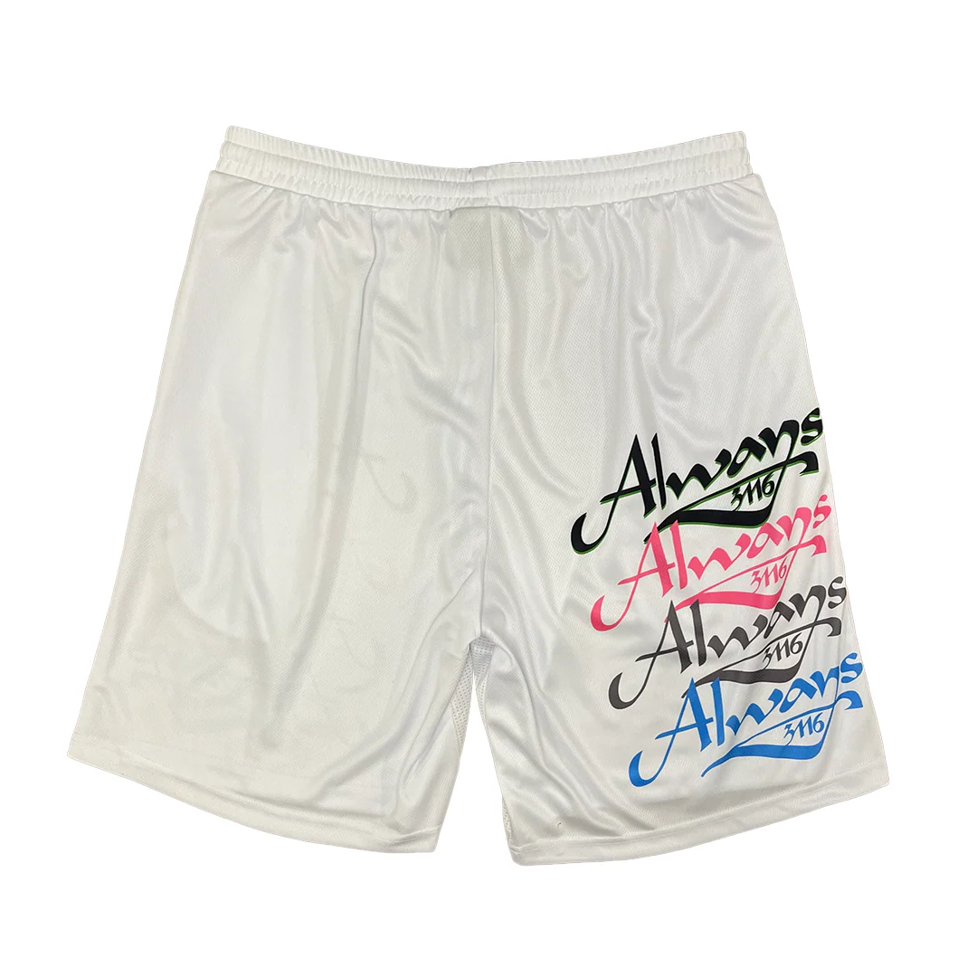 always 3116 court short - white/colourful - Image 2
