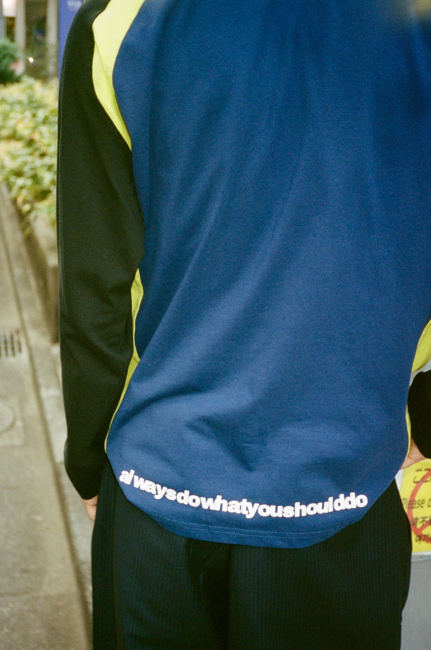 animal panelled longsleeve tshirt - navy - Image 4