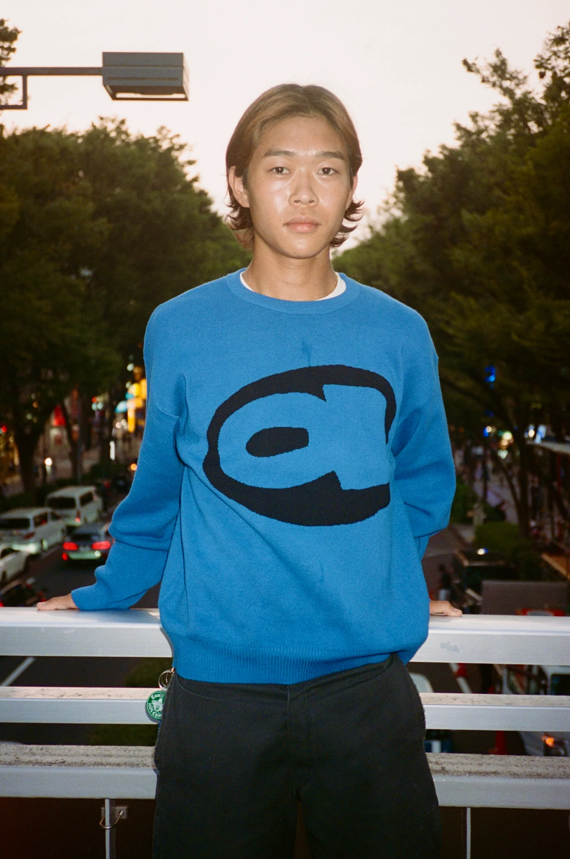 aye knitted jumper - royal blue - Image 3