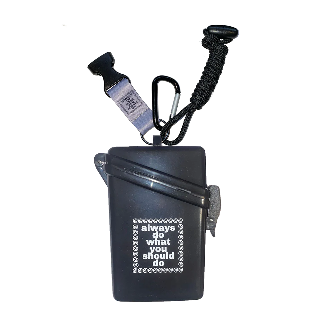 big black lanyard case