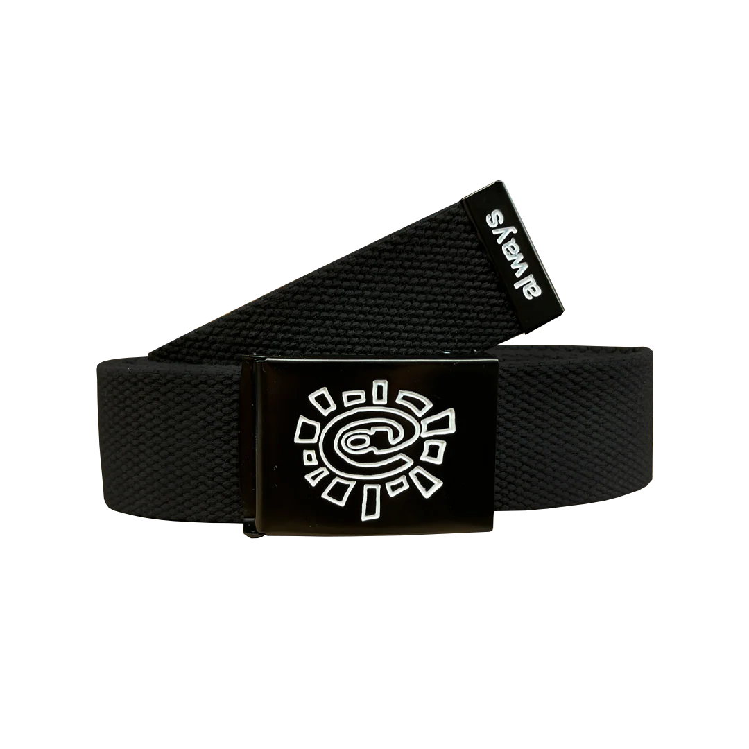 black canvas belt