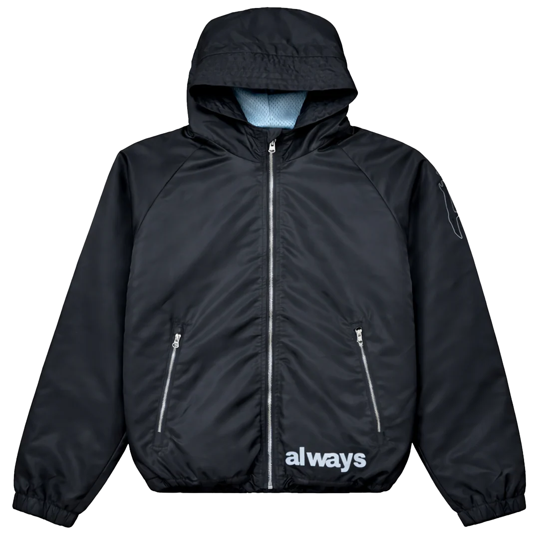 nylon bandemic jacket - black
