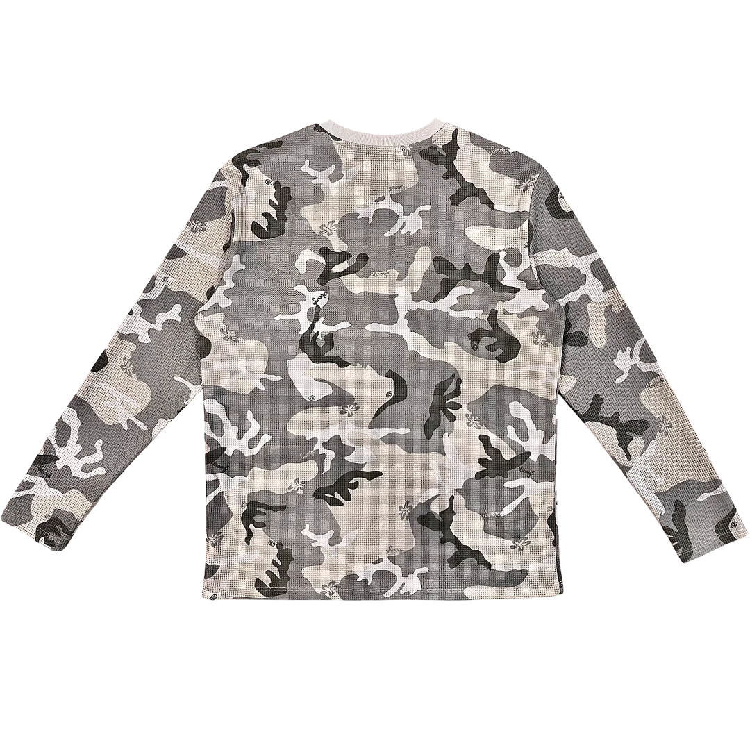 long sleeve silver camo waffle - Image 2