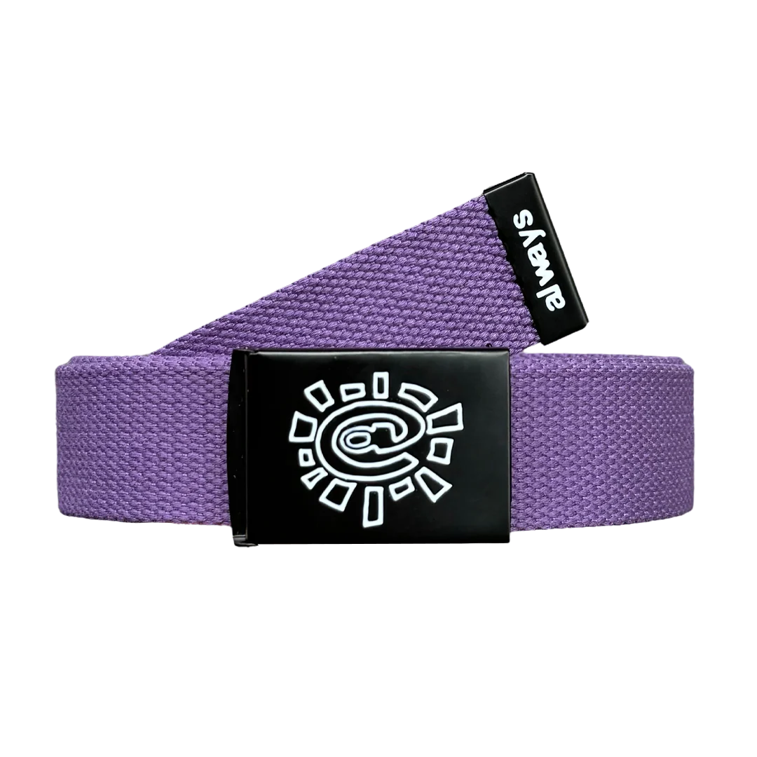 embossed @sun belt - purple
