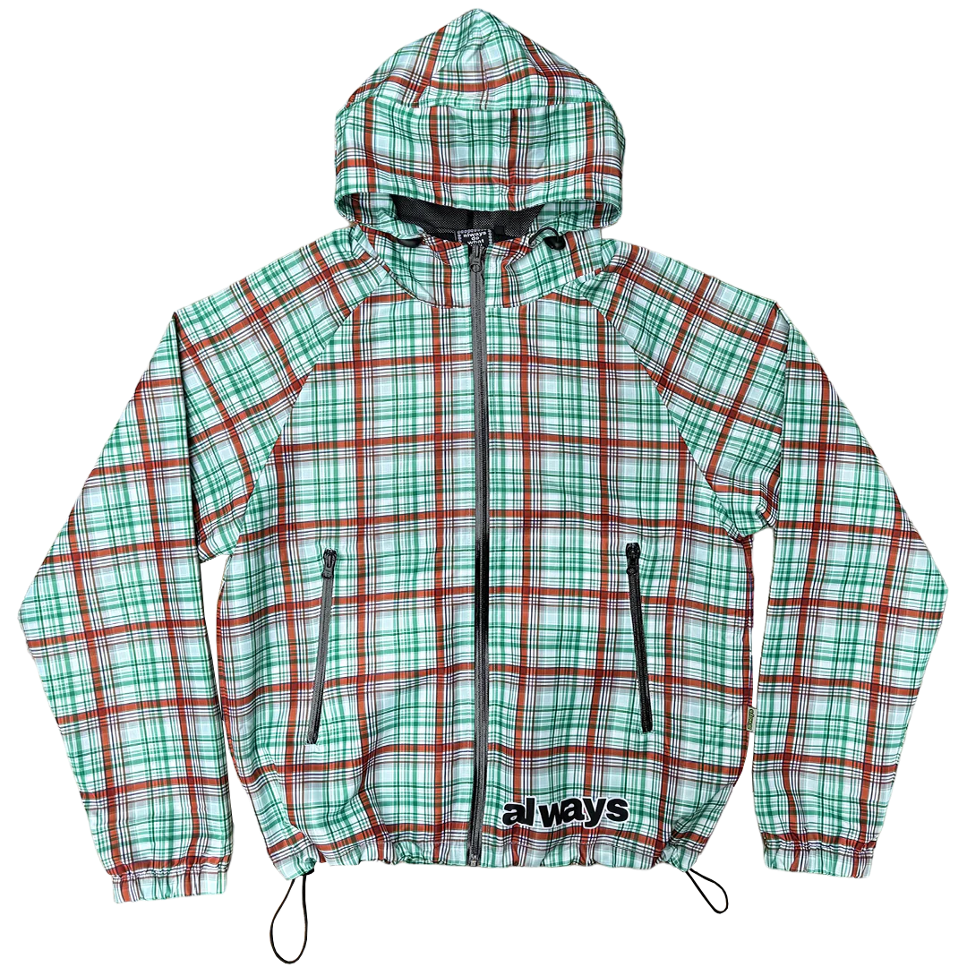bandemic jacket - green plaid