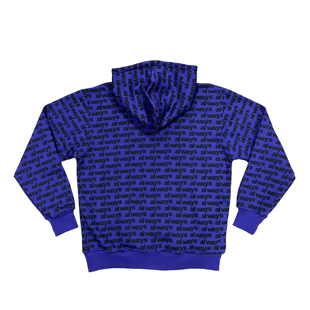 mac zip-up hoodie - purple/black - Image 2