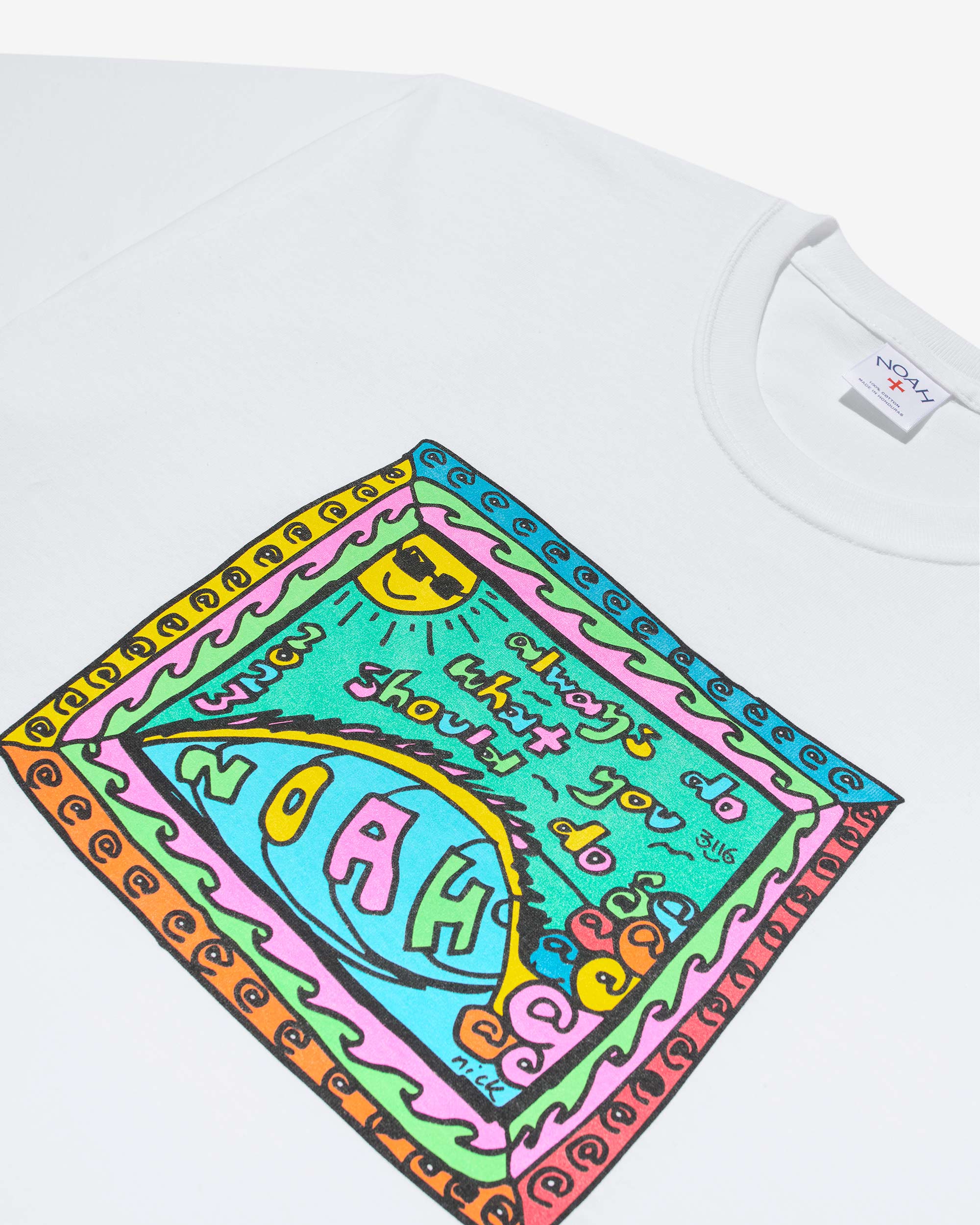 noah x adwysd thank you card tshirt- white - Image 3