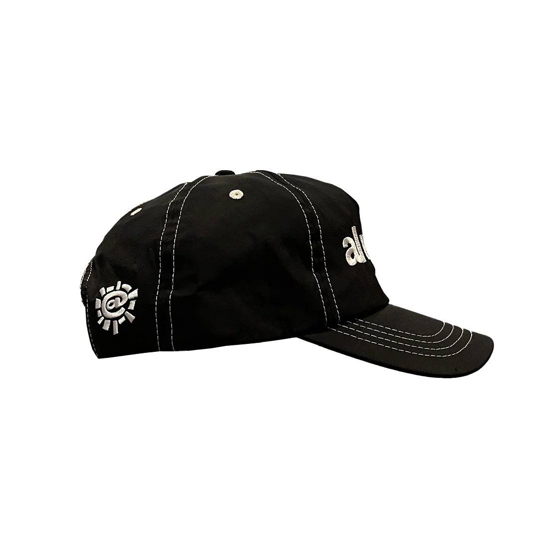 nylon always up cap - white/black - Image 2