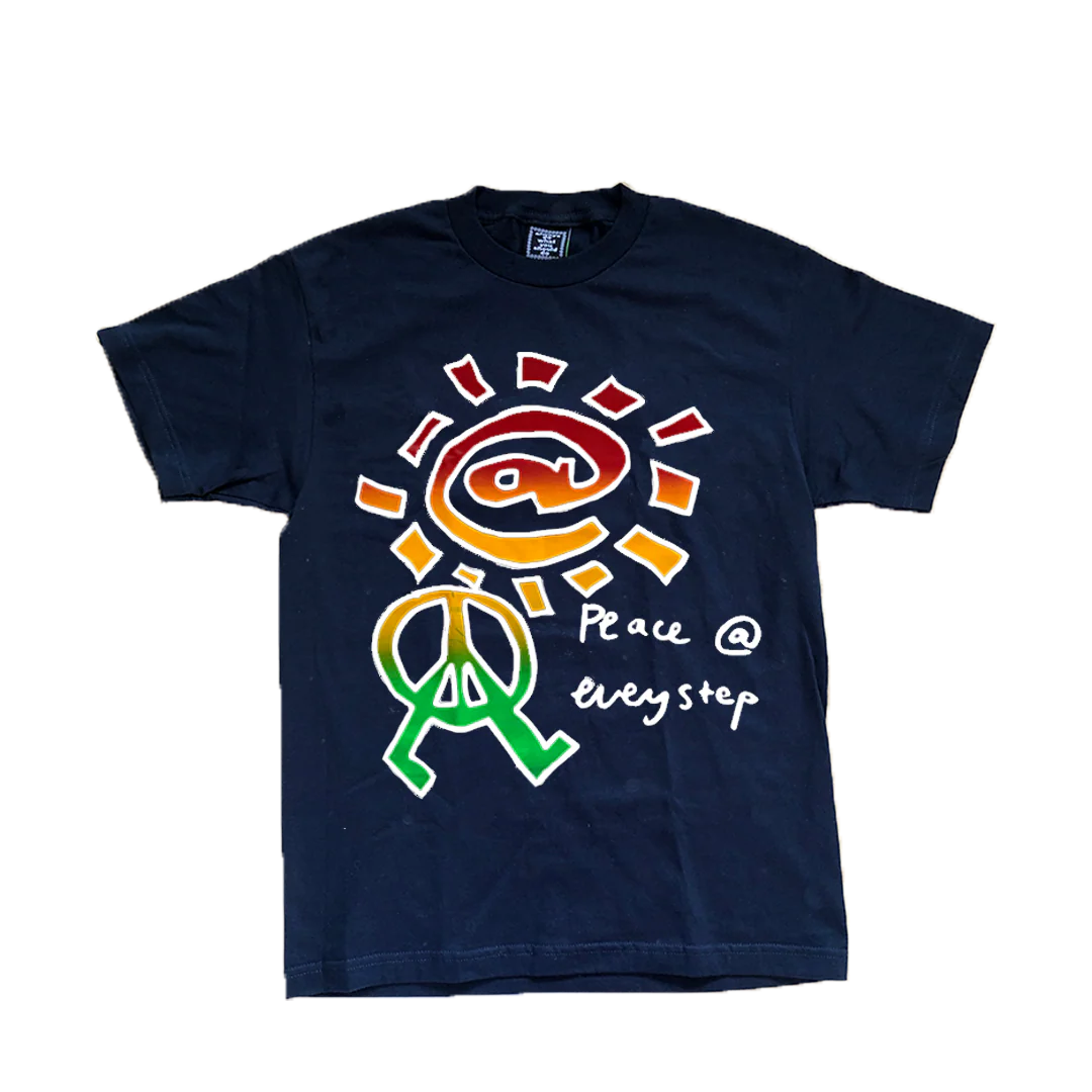 peace t-shirt navy