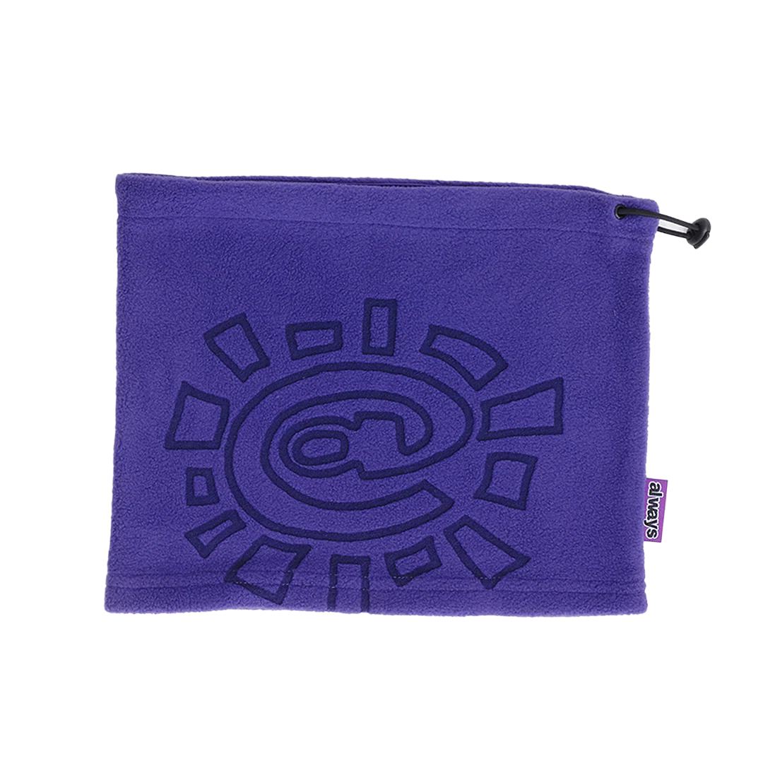 polarfleece snood beanie - purple