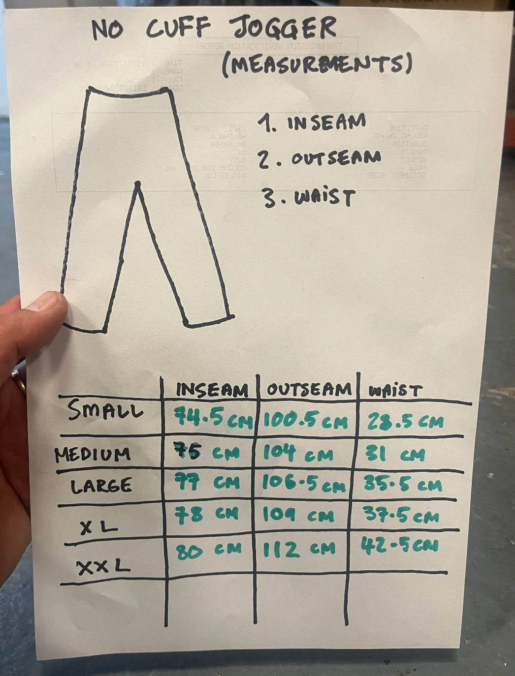 premium no cuff jogger - blue - Image 3