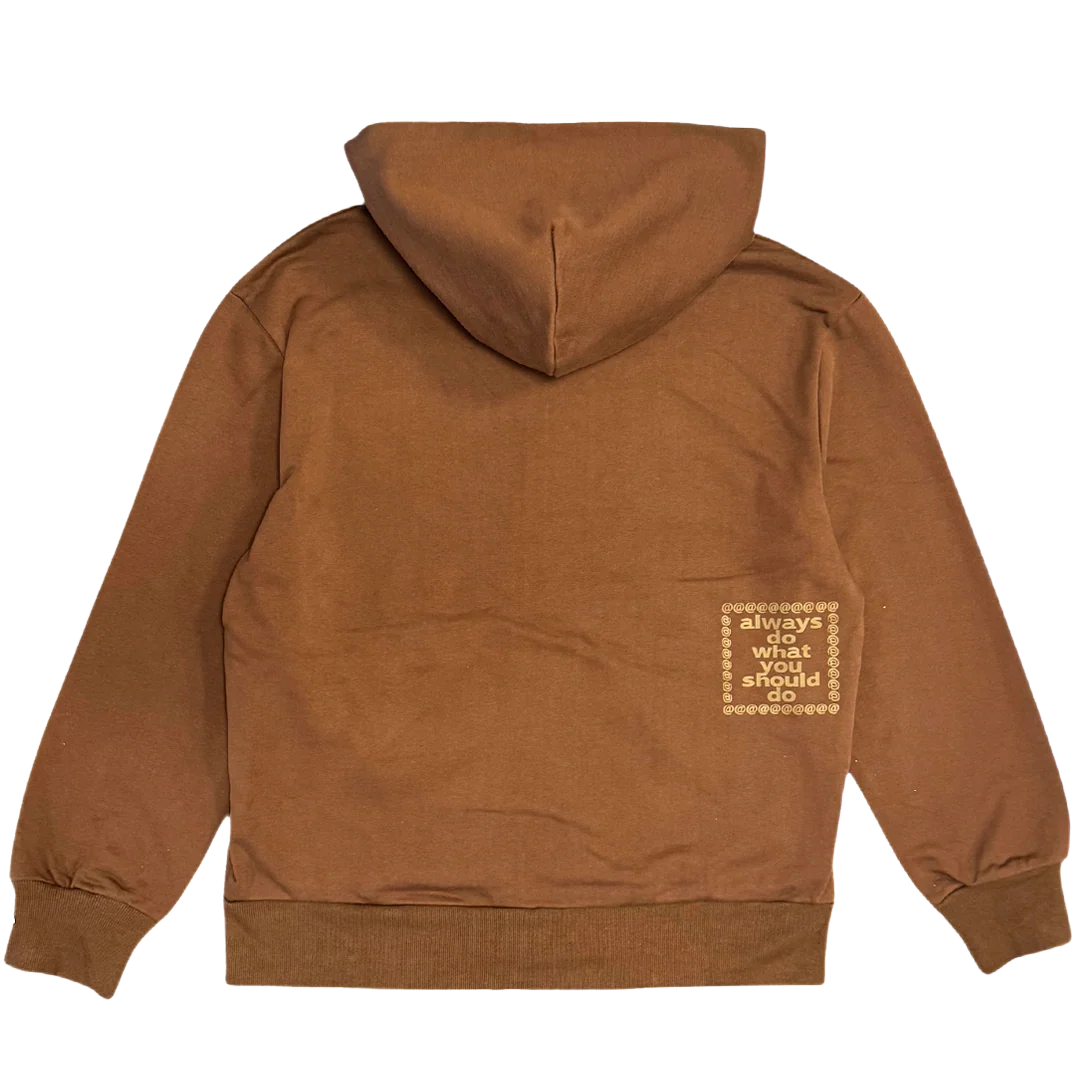 premium zip up hoodie - brown - Image 3