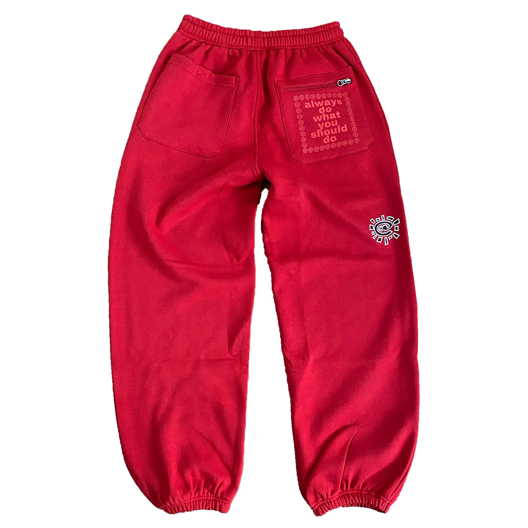 rel@xed red jogger - Image 2