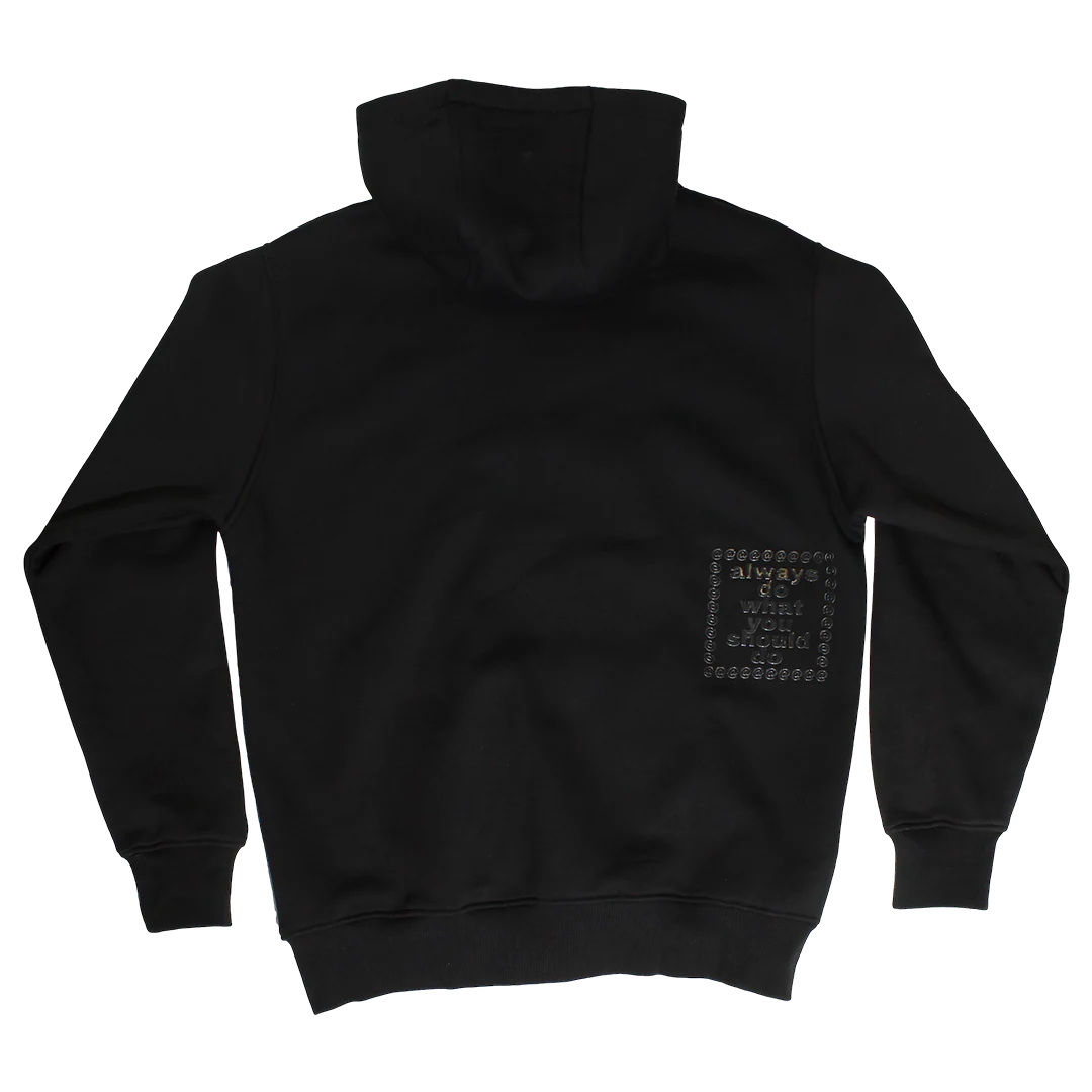 flight zip up hoodie - black - Image 2