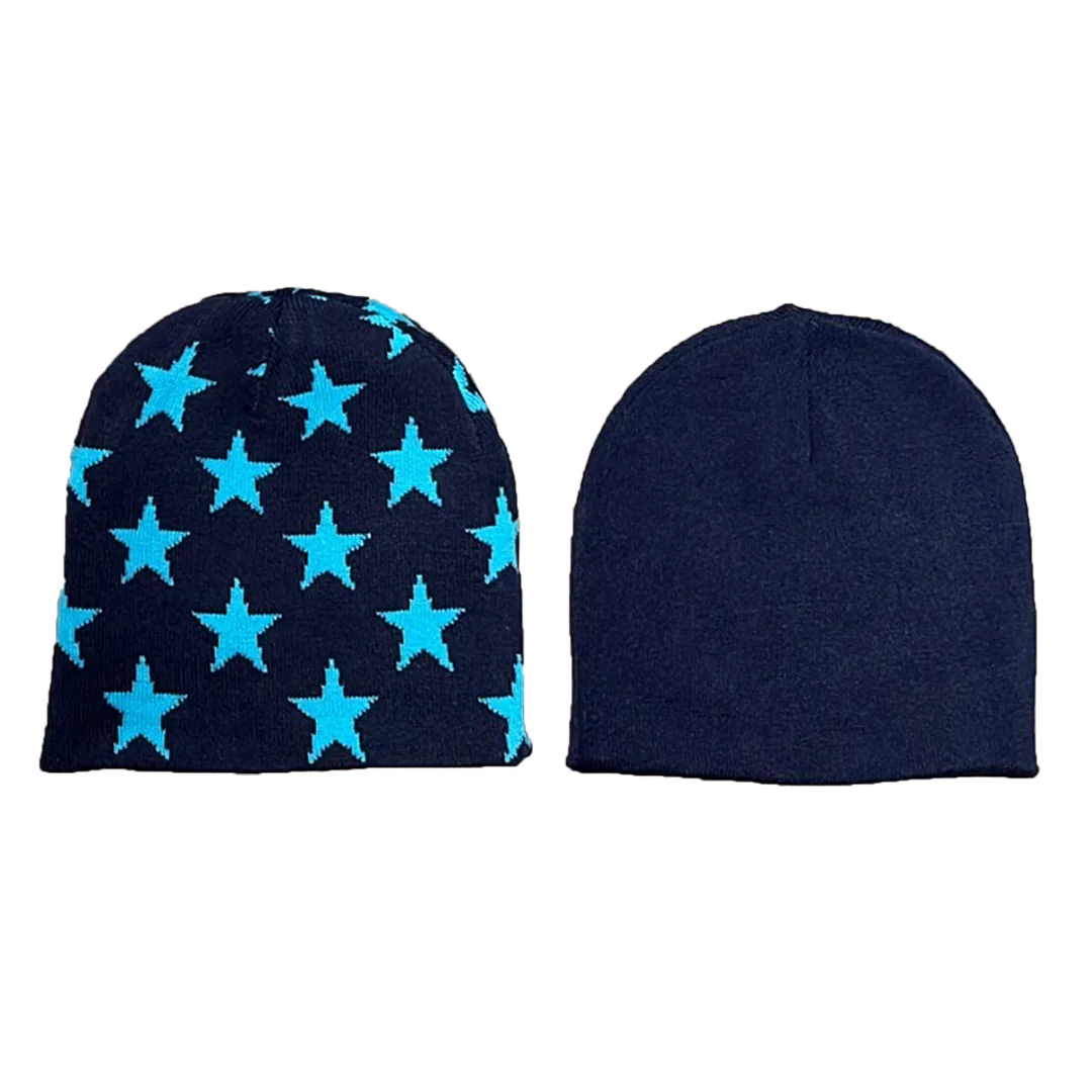 reversible no cuff beanie - @sun with stars - Image 2
