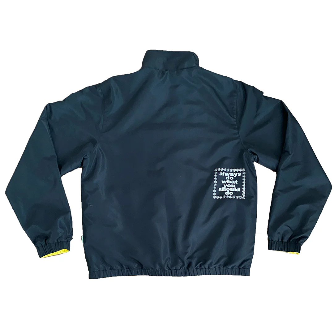 reversible track jacket - black / yellow - Image 2