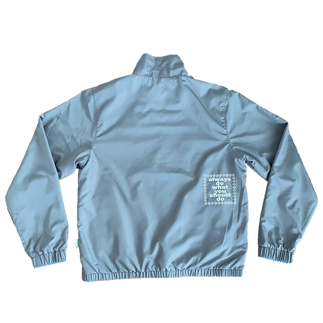 reversible track jacket - blue / grey - Image 4