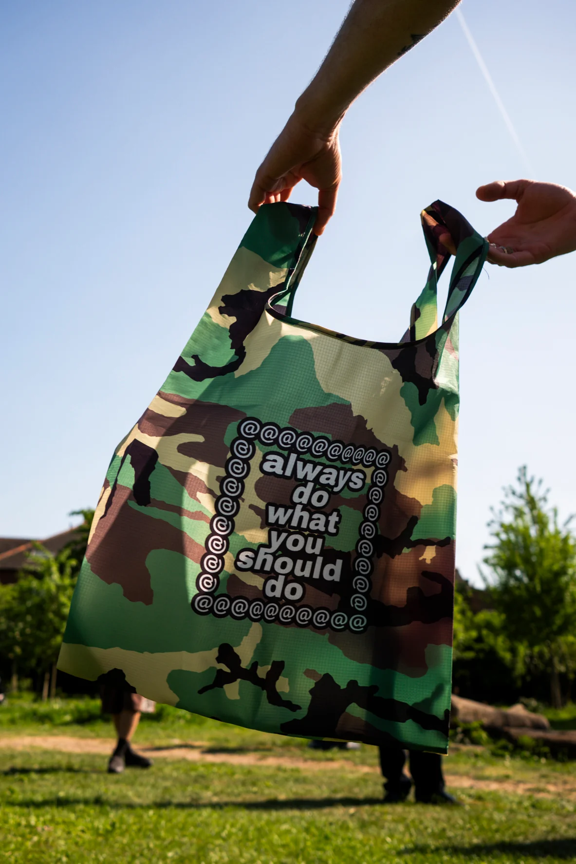 camo ripstop reusable bag - Image 2