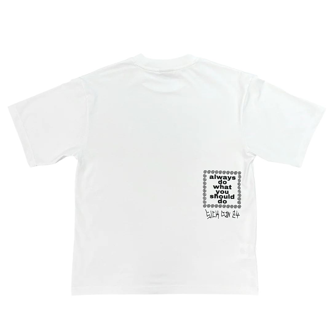 "sick dan" tshirt - white - Image 2