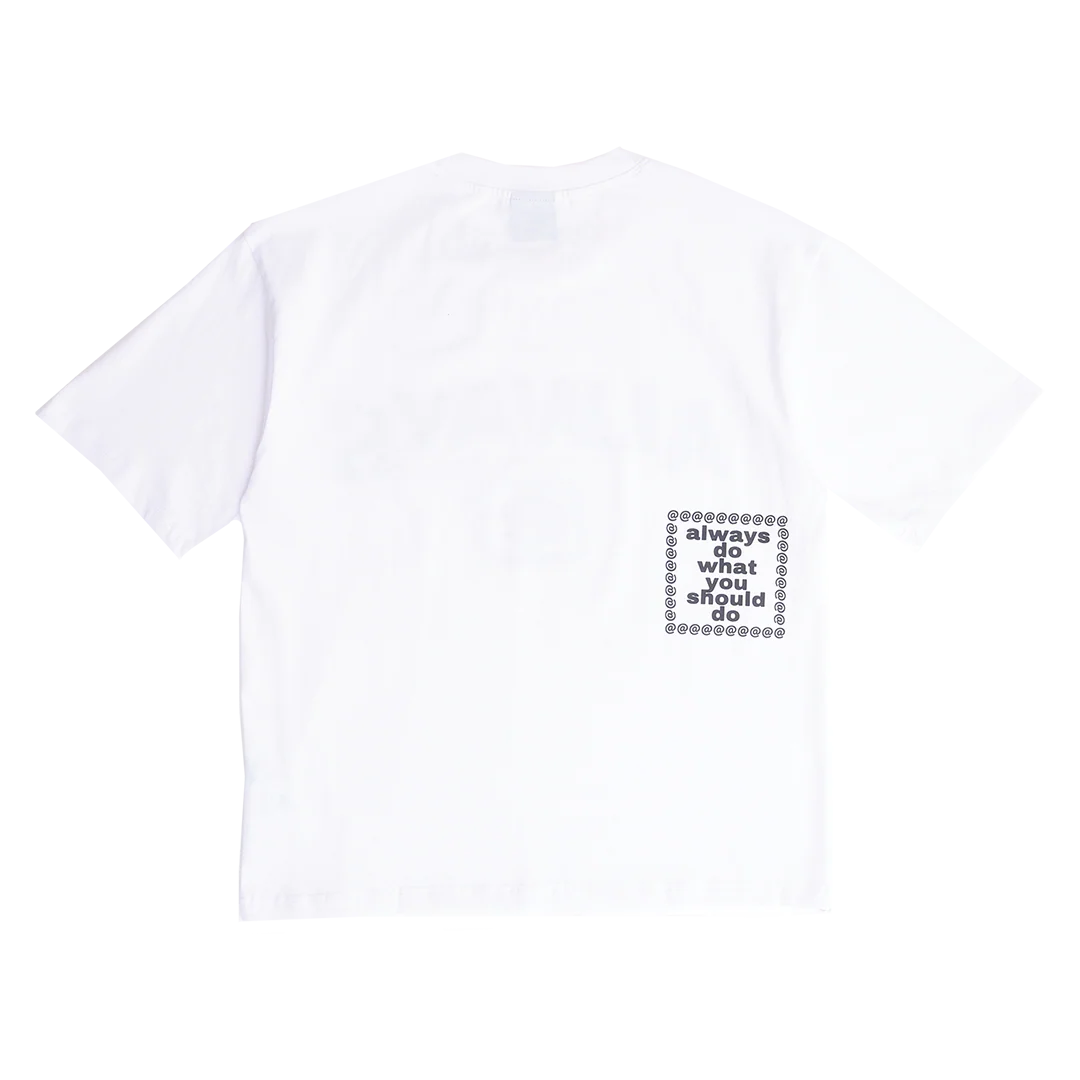 stencil tshirt - white - Image 2