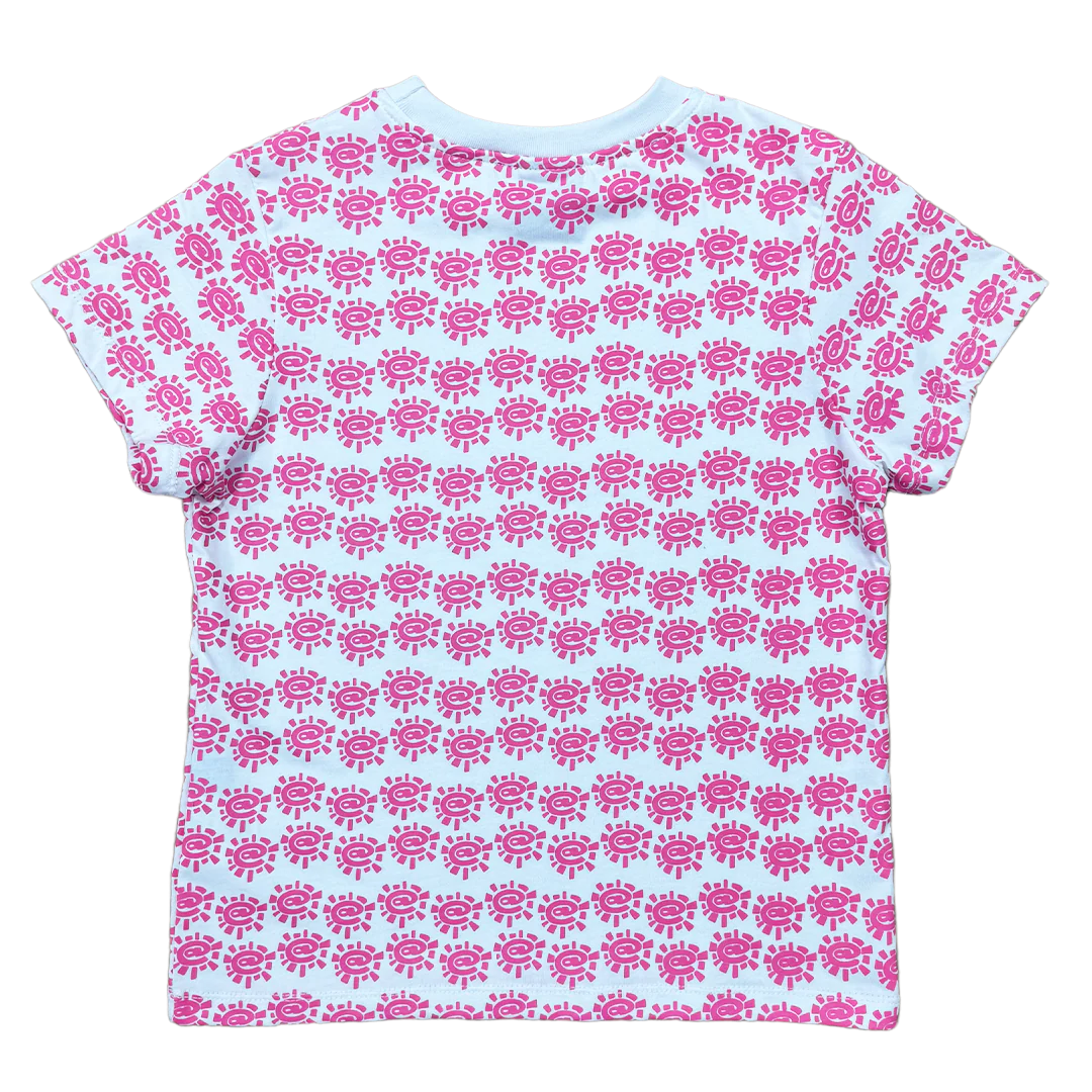 pp print baby tee - white/pink - Image 2