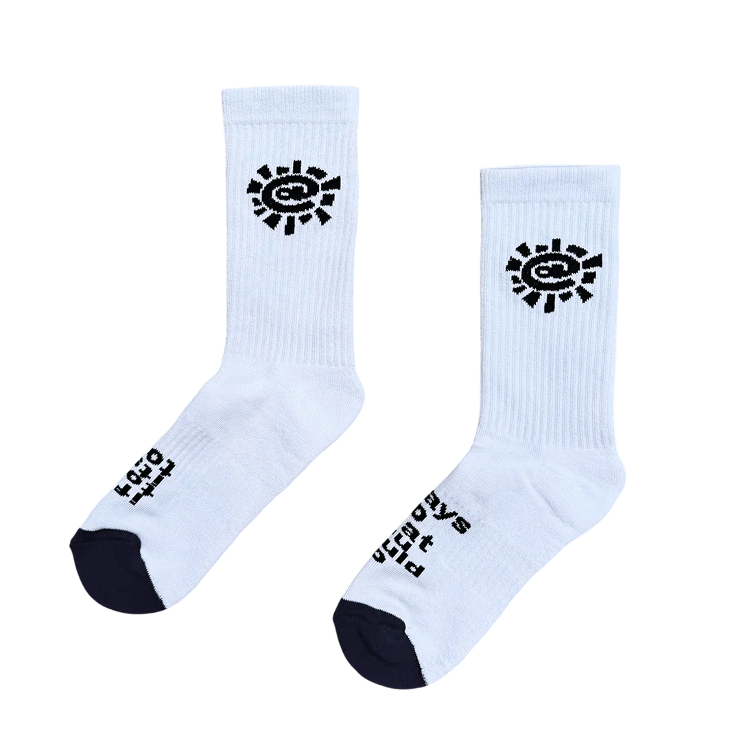 @sun sock - white
