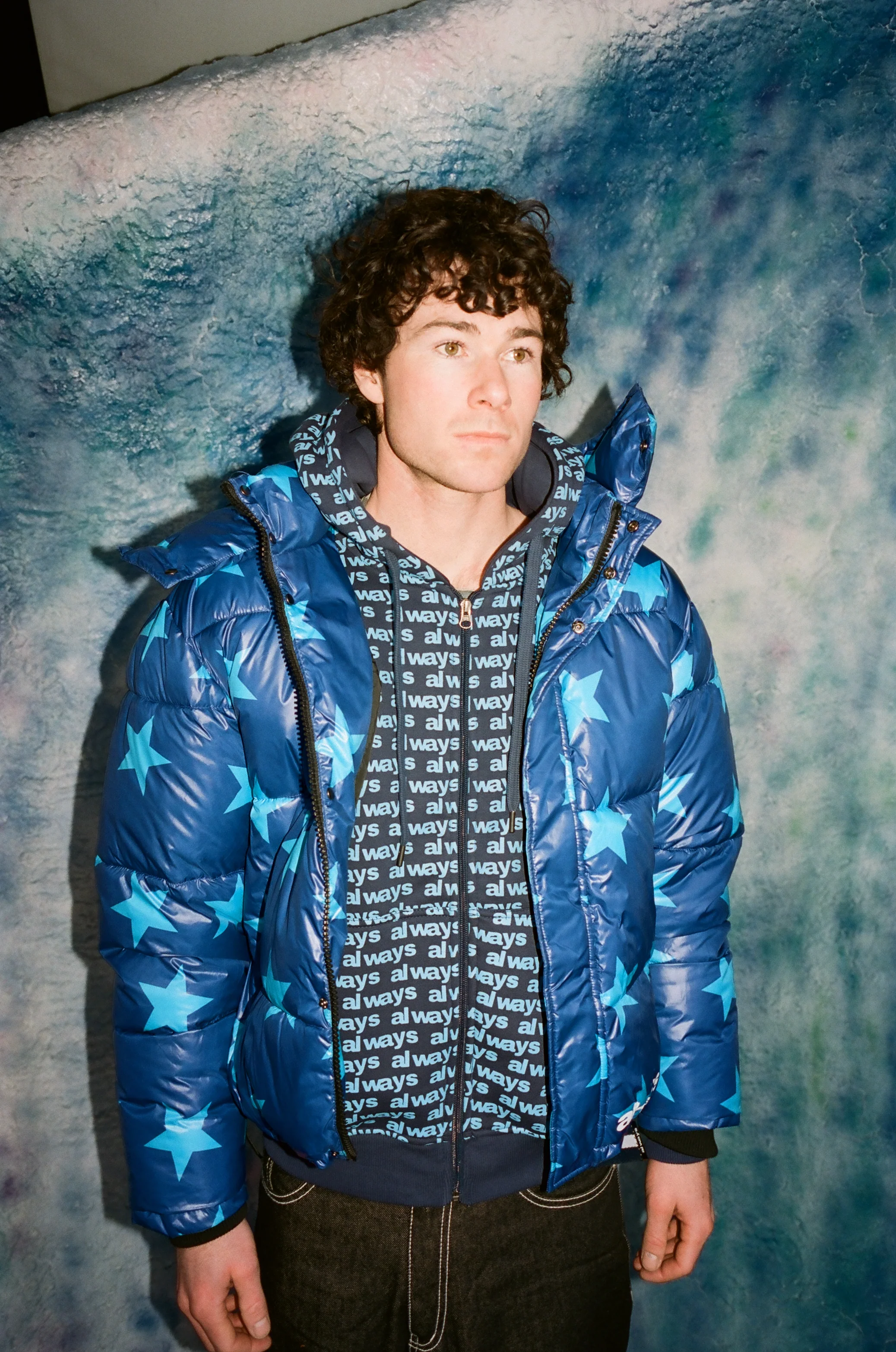 superstar puffa jacket navy - Image 3