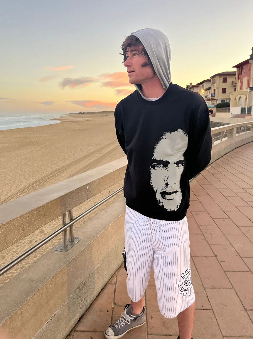 the king cotton crewneck - black - Image 3