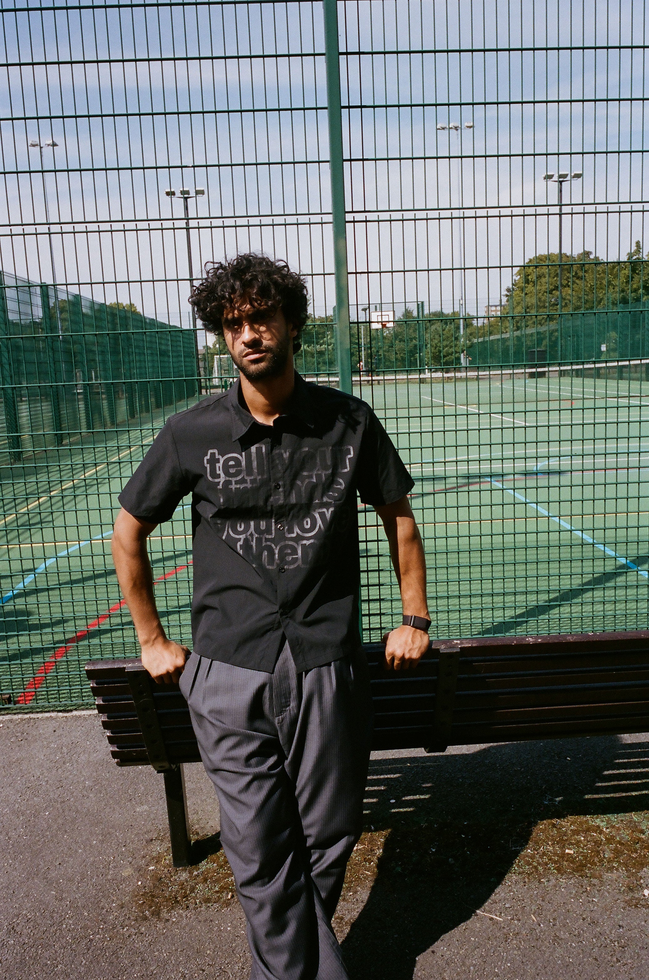 tyfylt ripstop shirt - black - Image 3